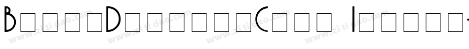 BrashDisplayCaps Italic字体转换